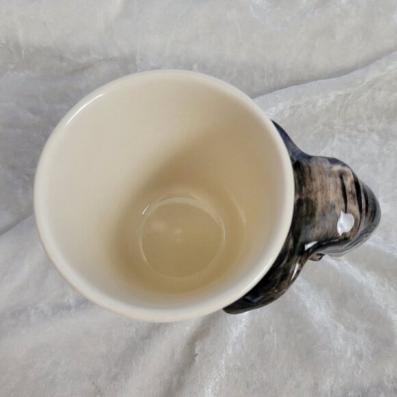 3D Elephant Mug Ivory Trunk Handle Coffee Tea Mug Cup UNIQUE Made Thailand EUC - Picture 2 of 7